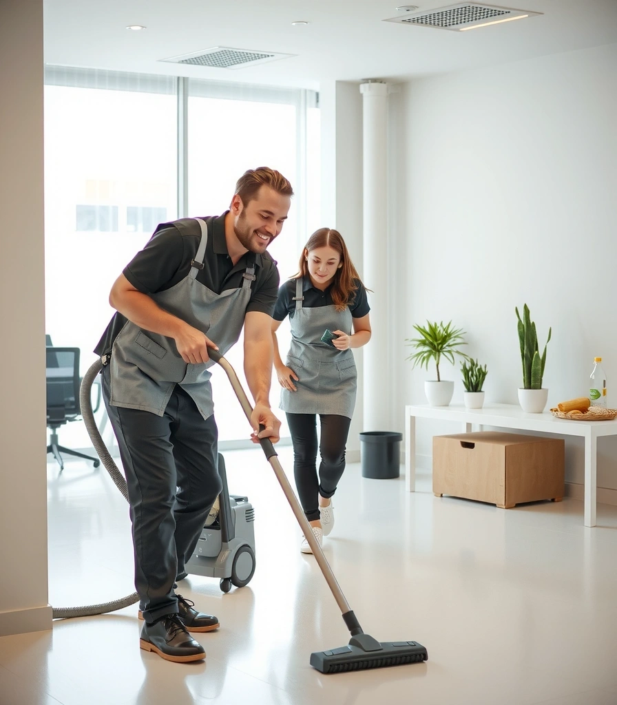 Professional cleaning team demonstrating excellence and reliability